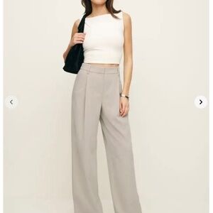 Reformation Alfred Pant Limestone Size 2  NWT